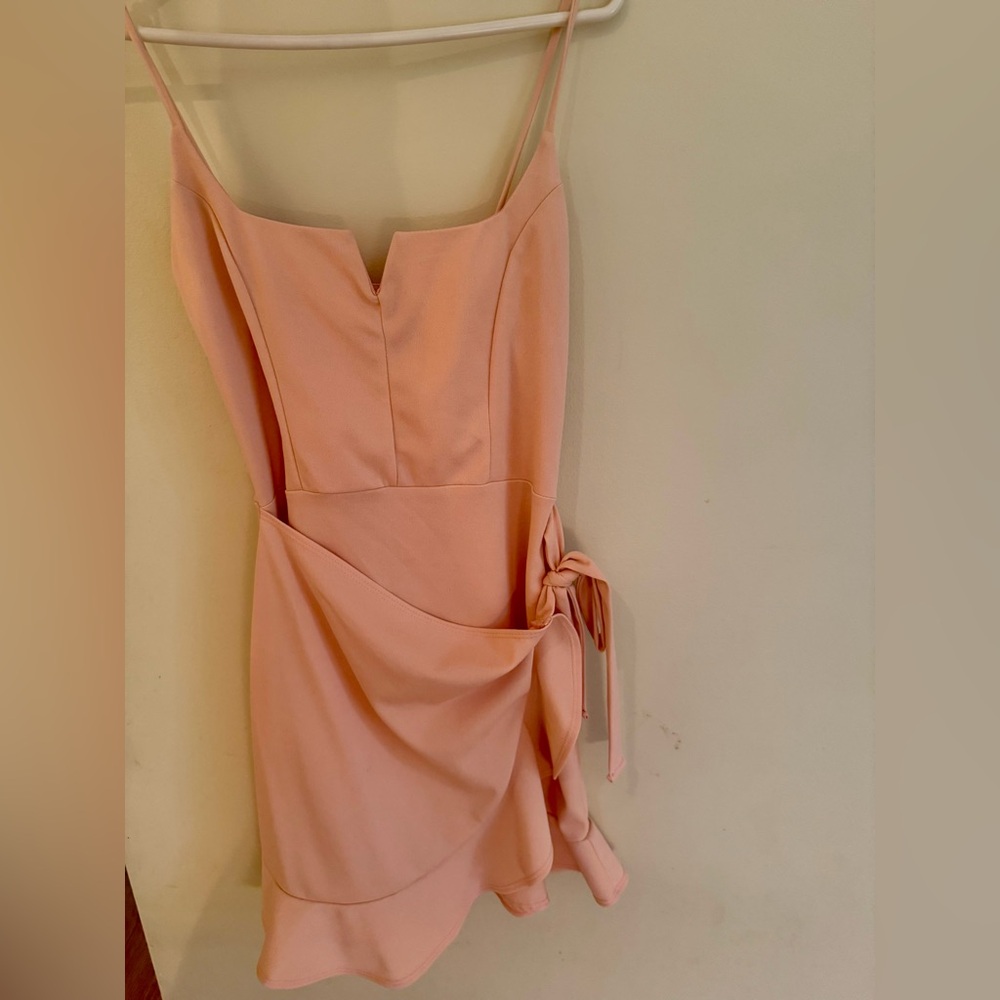 Pink Lily Peach Dress